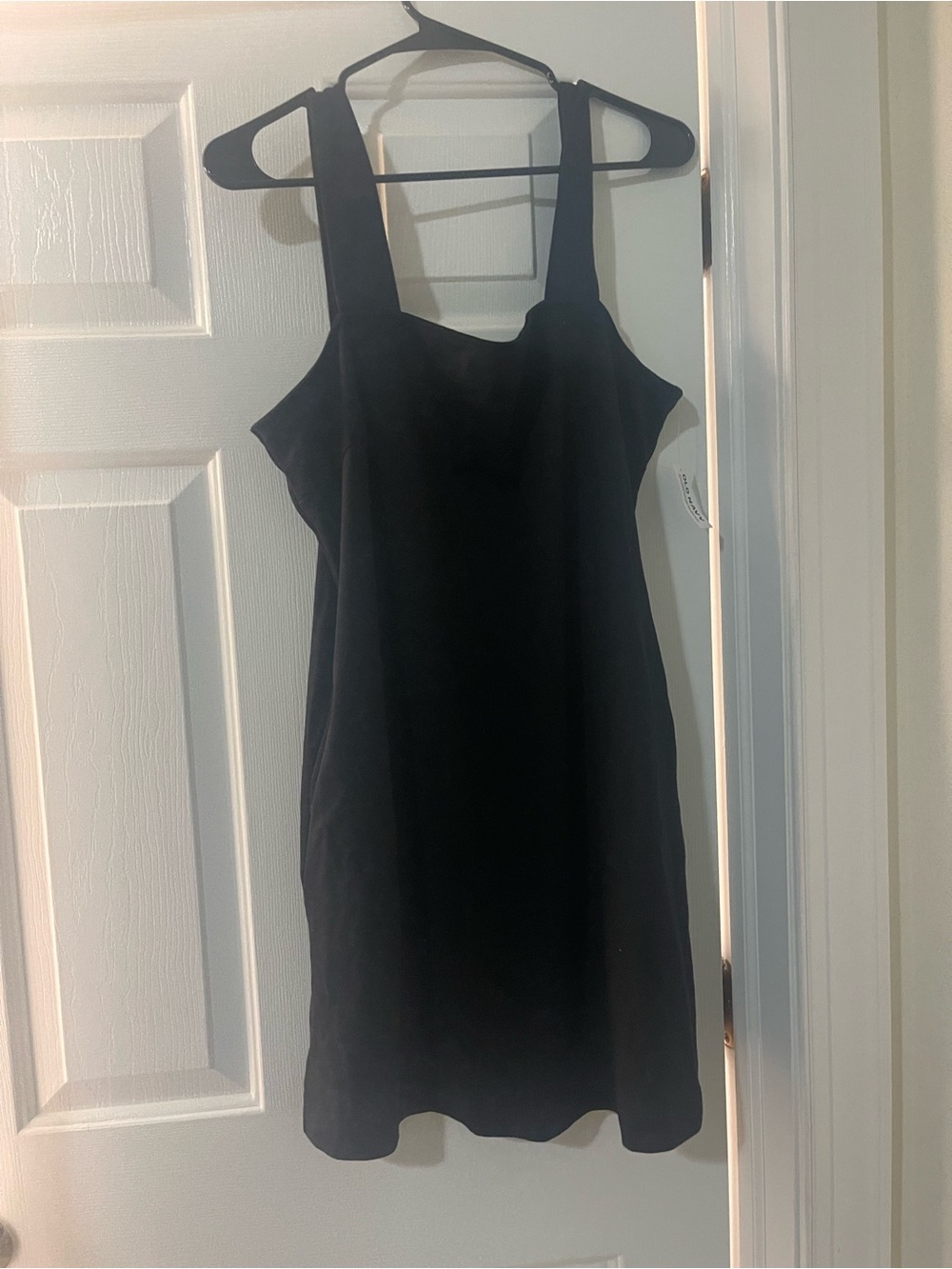 Old Navy Black Mini Square-Neck Dress